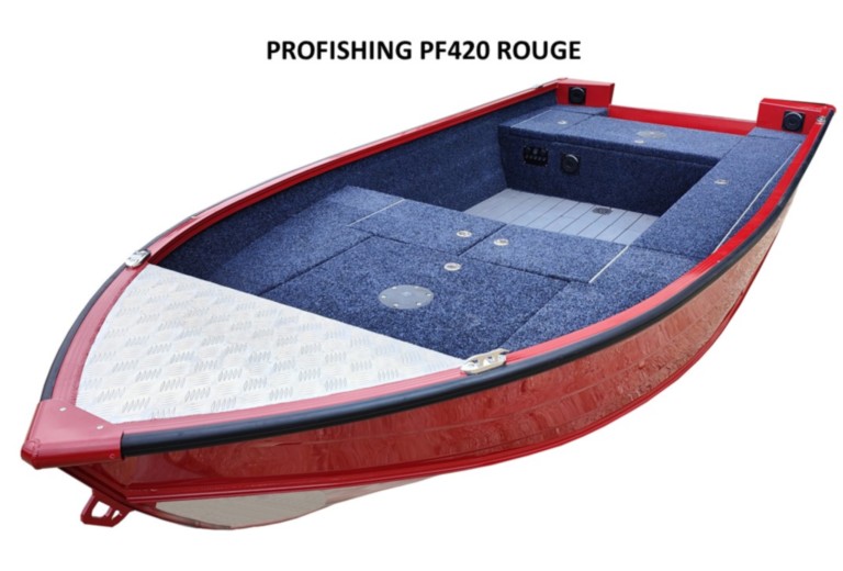 Bateau Profishing PF420 rouge