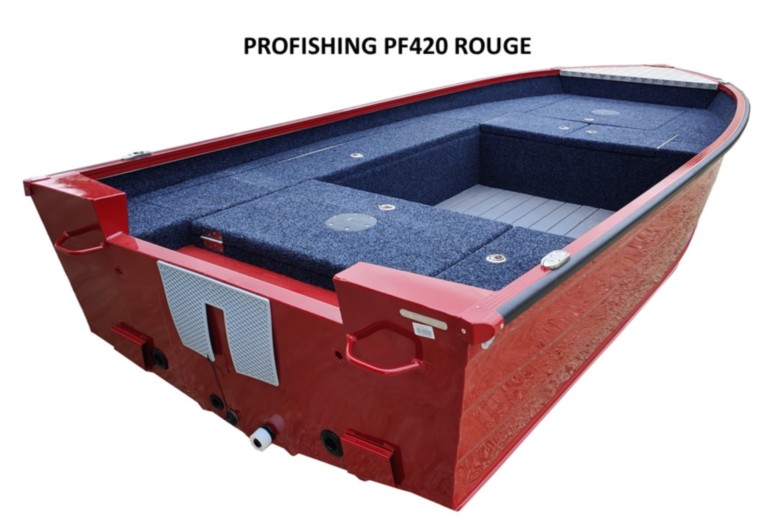 Bateau Profishing PF420 rouge