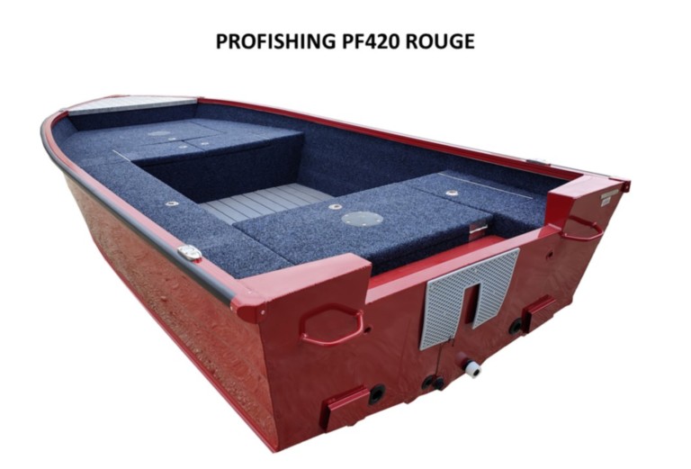 Bateau Profishing PF420 rouge